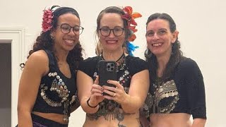 Alter Ego dances BlackSheep-style group improv with swords! Hip Drop Hooligans Winter Hafla 2025