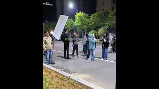 #王凯沐 新劇‘’那時喜歡你‘’幕後花絮#凌晨了，老王在補錄台詞，辛苦了