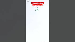 Simplify Radical Expression❗️ || Rationalizing the Denominator to remove radical! #radical #maths