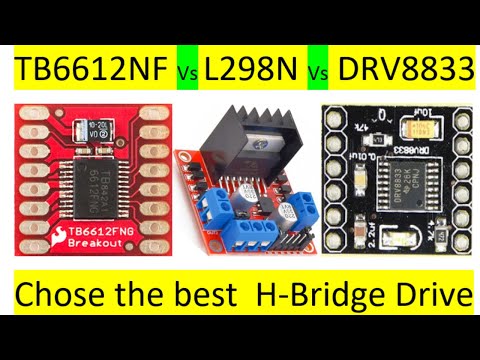 L298N vs TB6612fng vs DRV8833, H bridge Drives Comparison | ETSolutions