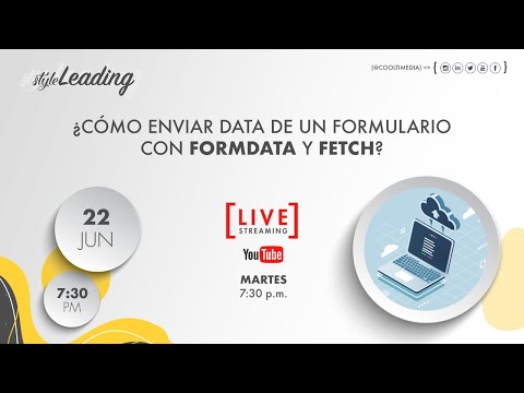 ¿Cómo enviar data desde un formulario web con FormData y Fetch?