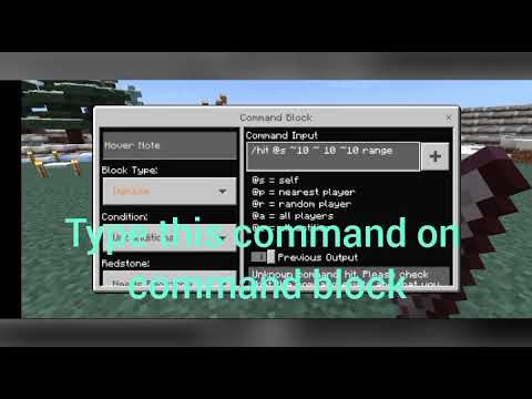 how to up hit range in Minecraft pocket edition