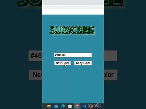 Automatic Background Color Generator   #shorts