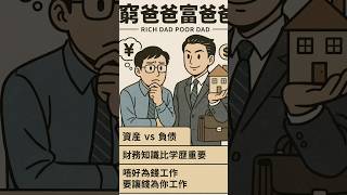 窮爸爸富爸爸#兩分鐘看完一本書 #心靈 #粵語 #成長 #看書