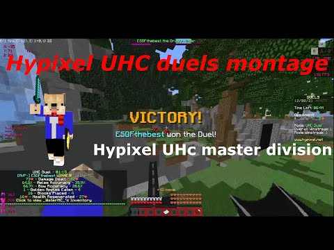 Hypixel UHC Duels Master title(1000wins) montage/#7