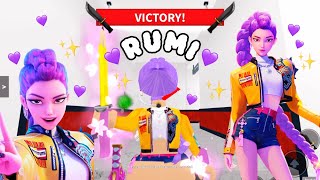 PLAYING MM2 AS RUMI 💜🎤✨ (IPAD PRO GAMEPLAY)