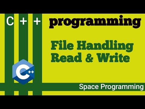 C++ file handling | The easiest way to read/write into text files