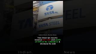 Tata Steel Q4 Results 🔍 Net Profit Jumps 117% | ₹3.60 Dividend | Revenue Falls 4.2%. #tata