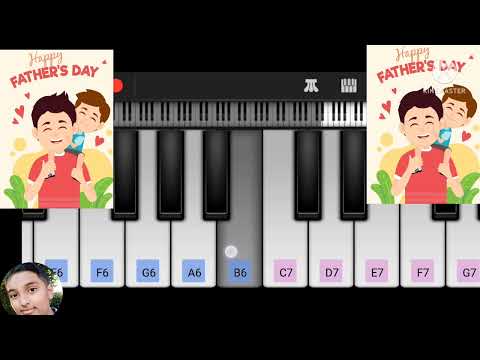 Papa mere papa song on piano | Father's Day special song | ❤️❤️