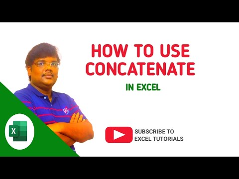 EN | How to use concatenate function in excel |EXCEL TUTORIALS | #msexcel #excel #exceltips