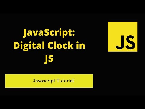 JavaScript: Digital Clock in JavaScript - JS Code