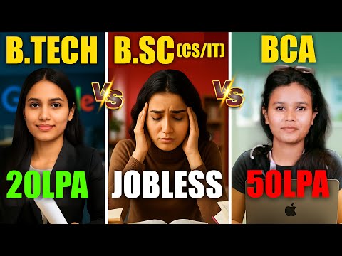 BCA vs BSc CS/IT vs BTech – Which Is Best in 2025? 💻📚 | Complete Comparison for IT Career |Preeti