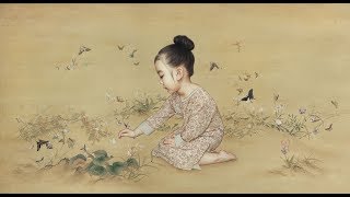 中國父親把女兒畫成美麗的東方油畫，amazing！