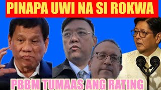 Naku Po! Rokwa Pinag tabuyan na ni Duterte! Pbbm tumaas ang tiwala ng mamayan