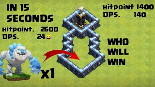 Ice Golem vs Max level tesla | tesla vs ice Golem | Noob Gamerz | #shorts #cocshorts
