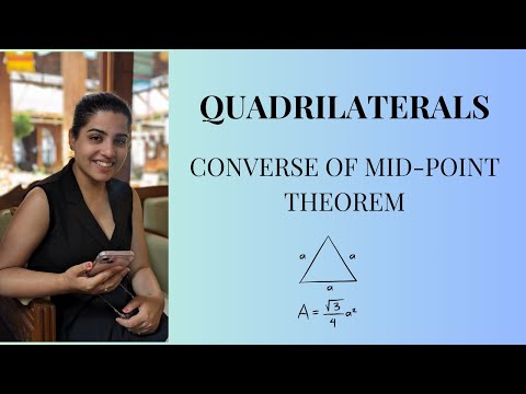 Converse of MID POINT THEOREM  | CLASS 9 | PART-5 | CBSE | NCERT
