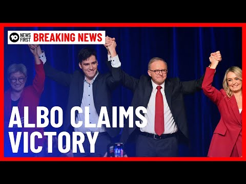 Anthony Albanese Claims Landslide Labor Victory | 10 News First
