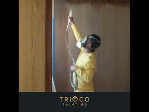 Flawless Clear Lacquer Finish for Walnut Doors | Expert Painting Process
