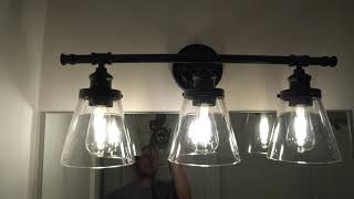 HOW TO INSTALL HOME DECORATORS 3 LIGHT VANITY FIXTURE