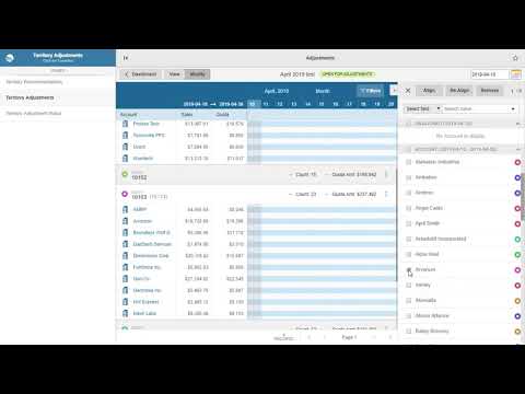 Solution Video   Territory Management Adjustments Quick Overview