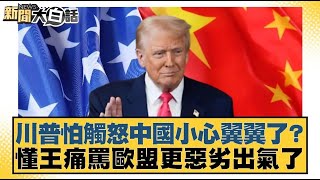 川普怕觸怒中國小心翼翼了？懂王痛罵歐盟更惡劣出氣了【#新聞大白話】20250513｜#謝寒冰 #侯漢廷 #何景榮