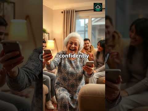 70-Year-Old Grandmother Masters AI in 60 Seconds (Incredible Transformation) #aismartdesk #granny