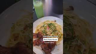 Best Pasta House with reasonable price 😋 #jinhochiak #MYFoodie #RoastedChickenPasta #Carbonara