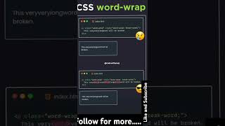 CSS word wrap #paragraph #cssanimationtutorial #csstutorialscool