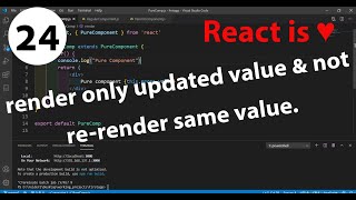24 - How to render only updated value & not re-render same value in React