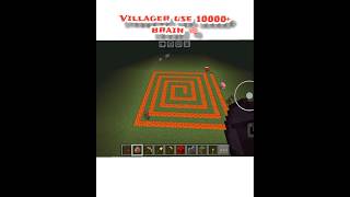 villager are still smart 🤓 #minecraft