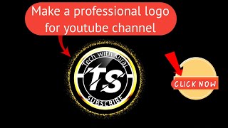 MAKE A PROFESSIONAL LOGO FOR YOUTUBE CHANNEL 👍।। TECH WITH SURAJ।। #SUBSCRIBE