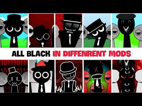 Incredibox Sprunki - ALL BLACK in Different Mods