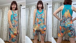 Ekouaer Loose Spaghetti Strap Romper | Try On + Review
