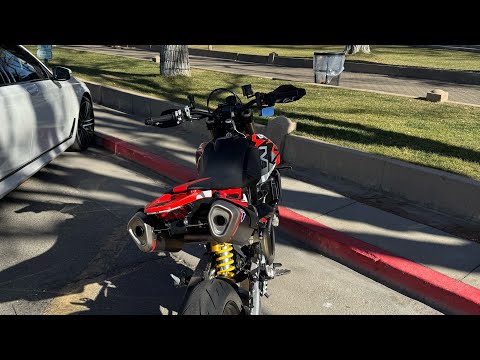 Part 2 : Ducati Hypermotard 690 Mono RVE Winter MotoVlog in Arizona.