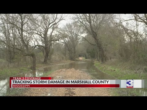 Flooded roads creates problems in Marshall County