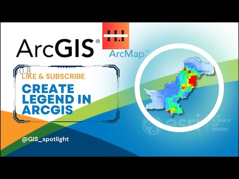 Learn to Add | Horizontal Legend in ArcGIS #legend #map #tutorial