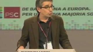 Intervenció de Jordi Martí a clausura del congrès del PSC de Barcelona