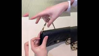hanel香奈兒長夾改側背式，出門超方便❤️點這下單👉 https://reurl.cc/jk0vqp