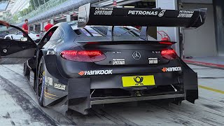 2018 Mercedes-AMG C63 DTM racecar Start up, Warm up & More | 8,000rpm 4.0-liter N/A V8 engine sound!