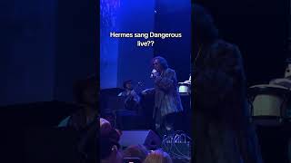 HERMES SANG DANGEROUS LIVE 😱😱😱 #shorts #music #troy #hermes #dangerous @OneShotBards