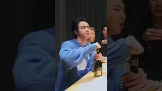 Is he cool or cutie🥰#jin #bts #vlive #btsarmy #cool #handsome