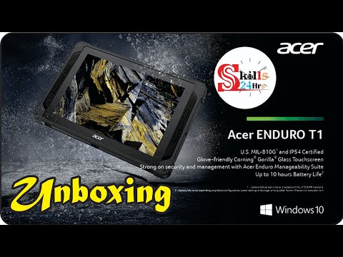 Acer Enduro T1 Tablet Unboxing | Rugged Windows Tablet First Look