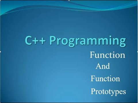 Functions & Function Prototypes in C++ | C++ Tutorials for Beginners #9