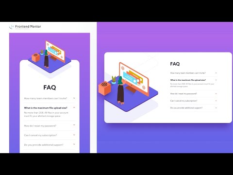 FAQ accordion card - Frontend Mentor Challenge