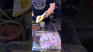 临沂特色小吃鲅鱼卷煎饼 街头小吃 地方特色美食 鲅鱼 街边美食