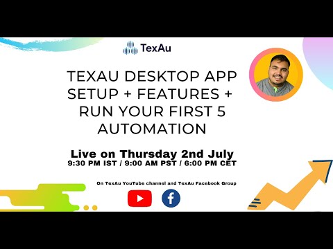 TexAu Desktop Overview and Run 10 automation - TexAu | Check link in description for High Quality