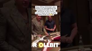 Dana SNAPS at Steve🥴#dana #stevewilldoit #danawhite #slots #blackjack #casino #gambling