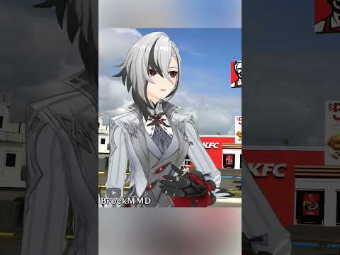 Lyney new KFC outfit...  #genshinimpact #mmd #edit