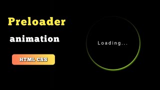 Css preloader animation