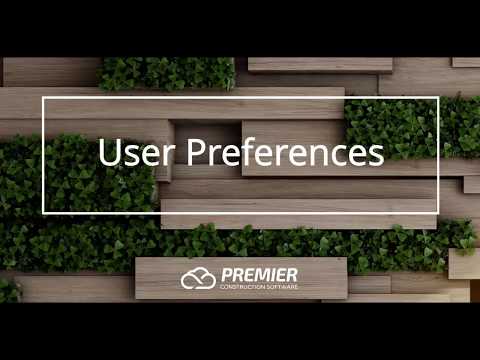 User Preferences